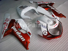 Laden Sie das Bild in den Galerie-Viewer, Wine Red and White Jordan - GSX-R600 01-03 Fairing Kit