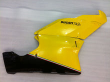 Bild in der Galerieansicht laden, Yellow and Black White Factory Style - Ducati 749 03-04 Fairing Kit (Single Passenger Seat)