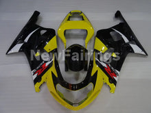Bild in der Galerieansicht laden, Yellow and Black White Factory Style - GSX-R600 01-03 Fairing Kit