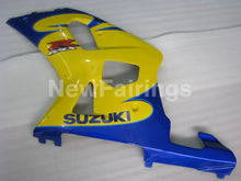 Laden Sie das Bild in den Galerie-Viewer, Yellow and Blue White Factory Style - GSX-R600 01-03 Fairing Kit