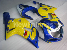 Laden Sie das Bild in den Galerie-Viewer, Yellow and Blue White Factory Style - GSX-R600 01-03 Fairing Kit