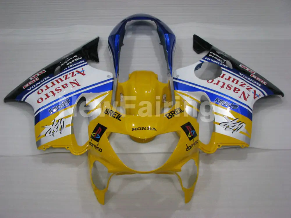 Yellow and Blue White Nastro Azzurro - CBR600 F4 99-00 Fairing Kit