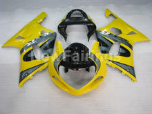 Laden Sie das Bild in den Galerie-Viewer, Yellow and Grey Black Factory Style - GSX-R600 01-03 Fairing Kit