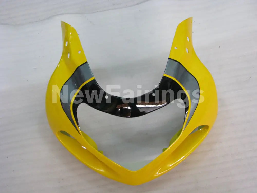 Yellow and Grey Black Factory Style - GSX-R600 01-03 Fairing Kit