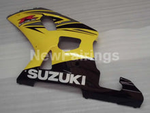 Laden Sie das Bild in den Galerie-Viewer, Yellow and Silver Black Factory Style - GSX-R600 01-03 Fairing Kit