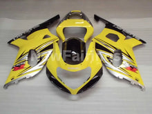 Laden Sie das Bild in den Galerie-Viewer, Yellow and Silver Black Factory Style - GSX-R600 01-03 Fairing Kit