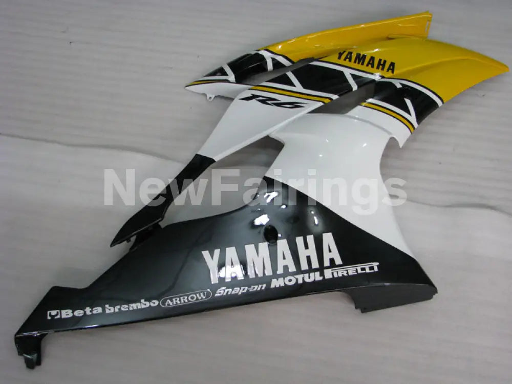 Yellow and White Black Factory Style - YZF-R6 08-16 Fairing Kit Vehicles & Parts > Vehicle Parts & Accessories > Motor