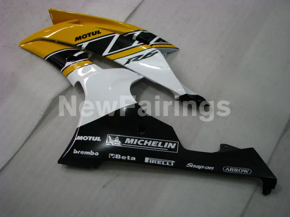 Yellow White and Black Factory Style - YZF-R6 08-16 Fairing Kit Vehicles & Parts > Vehicle Parts & Accessories > Motor